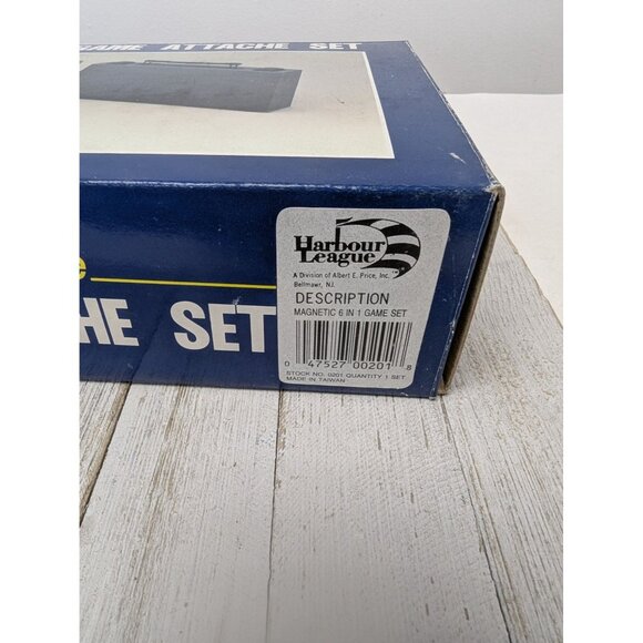 Magnetic Travel 6 Game Set in Travel Attache Case Complete Tiawan - Picture 3 of 8